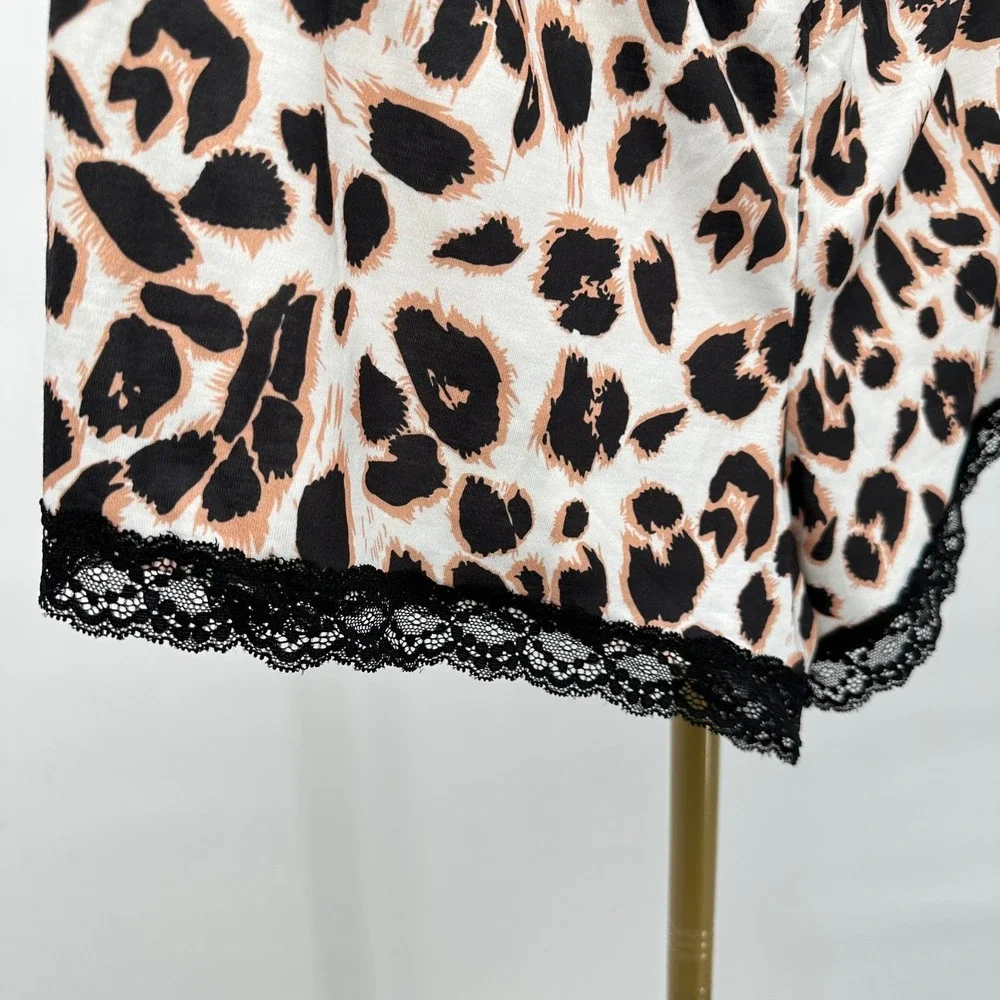 Avidlove Leopard Print Shorts XL Black Lace Romantic Loungwear‎ Festival